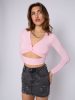 Crucifix Embroidered Denim Skirt