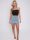 All Over Studded Denim Skirt