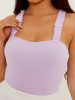 RUCHED FRILL STRAPS BODYSUIT