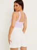 RUCHED FRILL STRAPS BODYSUIT